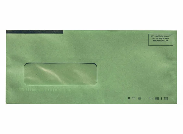 Винтажный конверт с письмом — стоковое фото