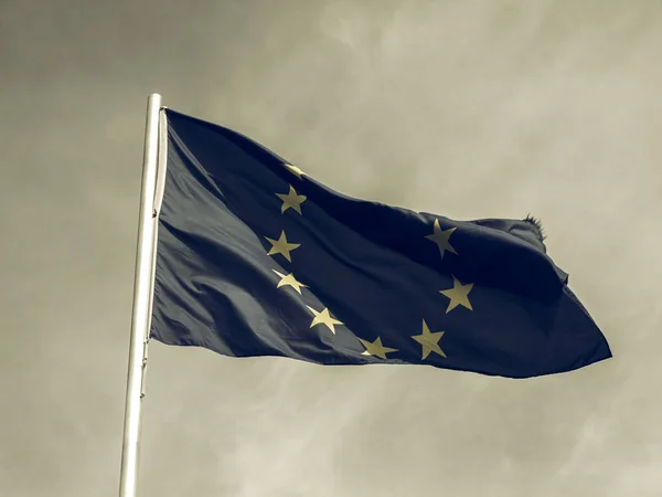 Bandera Vintage de Europa — Foto de Stock
