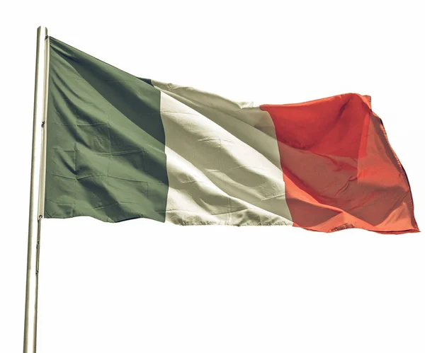Vintage uitziende Italiaanse vlag — Stockfoto