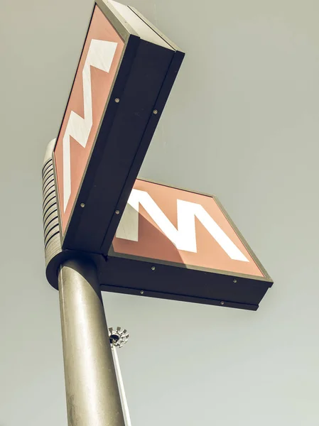 Vintage looking Subway sign