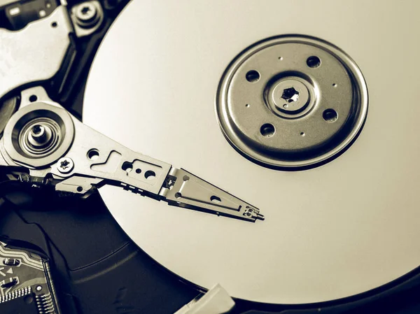 Vintage looking Hard disk — Stock Photo, Image