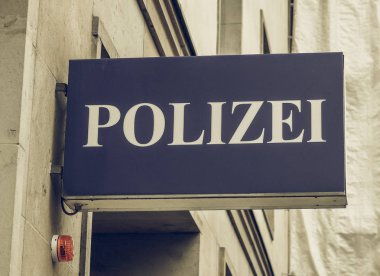 Vintage Polizai polis işaret arıyorum