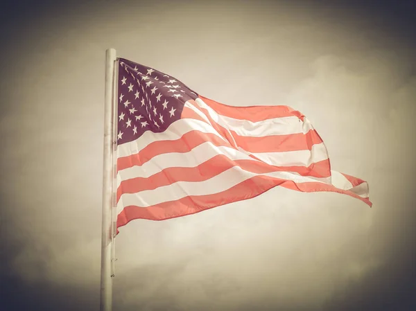 Vintage uitziende Amerikaanse vlag — Stockfoto