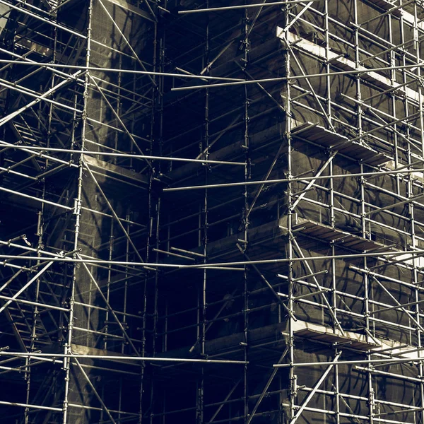 Vintage looking Scaffolding — Stock Photo, Image