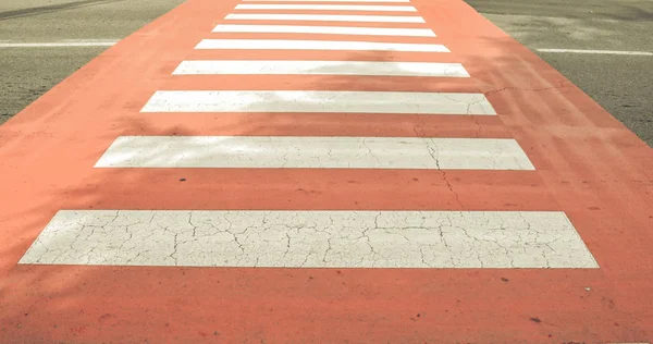 Vintage ser Zebra crossing — Stockfoto