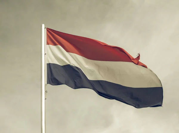 Vintage ser flaggan i Luxemburg — Stockfoto