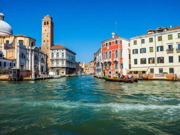 Canal HDR Grande em Veneza — Fotografia de Stock