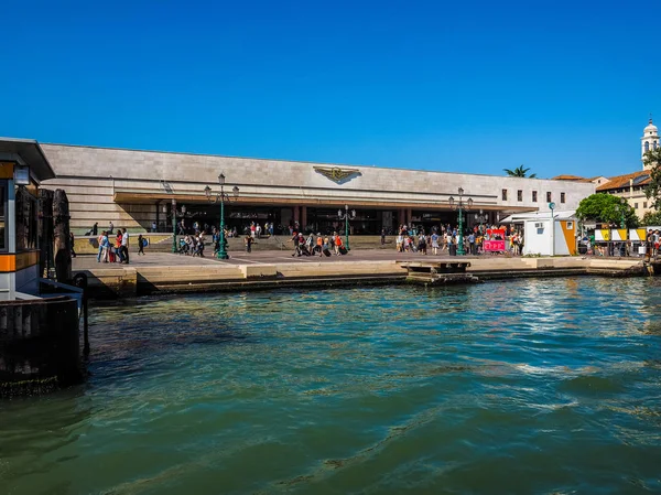 HDR Santa Lucia station in Venice — Stock Photo, Image