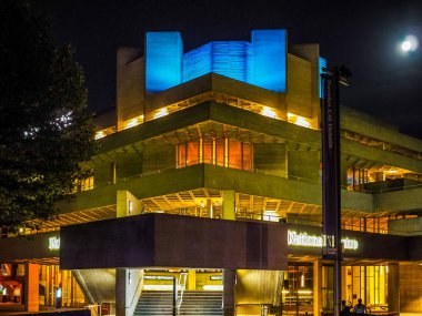 Ulusal Tiyatro Londra gece (Hdr)