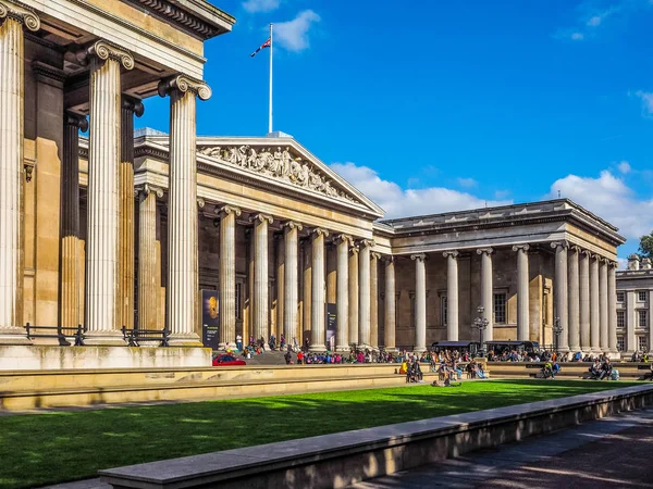 Turis di British Museum di London (HDR ) — Stok Foto