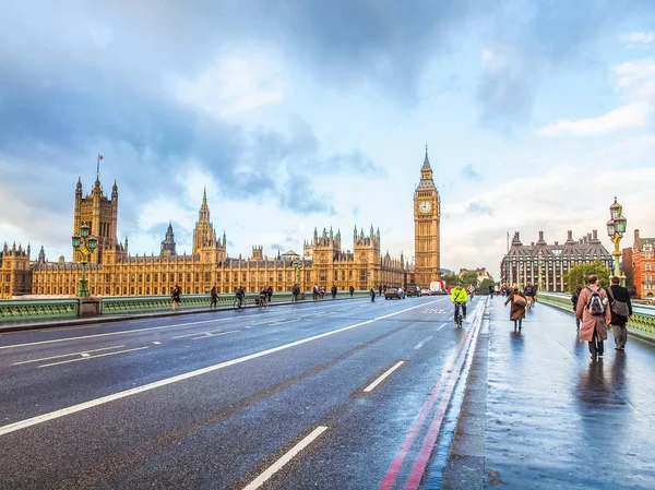 Westminster Bridge London (HDR) — Stock Photo, Image