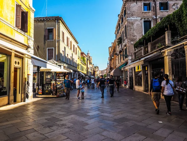 HDR turisté navštívit Benátky — Stock fotografie