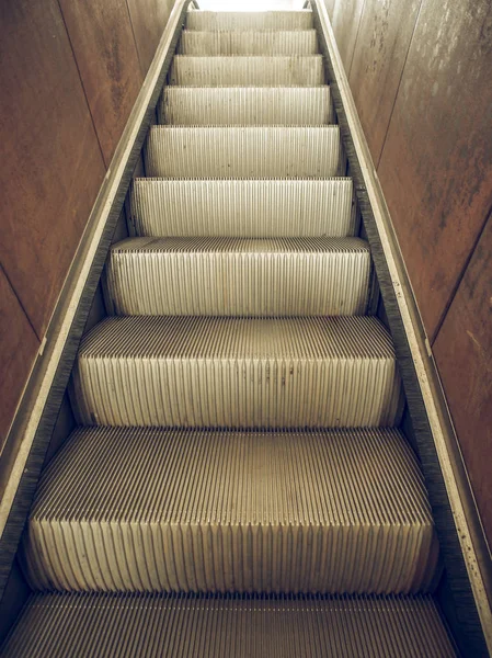 Vintage looking Escalator — Stock Photo, Image