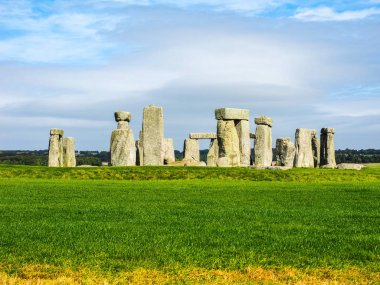 HDR Stonehenge anıt Wiltshire'deki/daki oteller