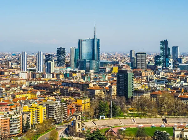 Milan aerial view (HDR) — Stock Photo, Image