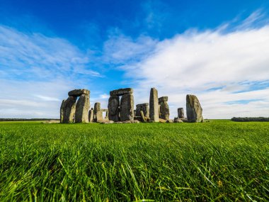 HDR Stonehenge anıt Wiltshire'deki/daki oteller