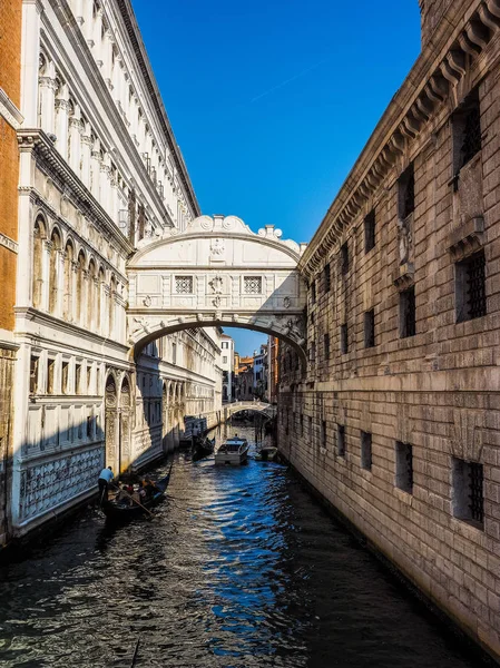 Ponte HDR dos Suspiros em Veneza — Fotografia de Stock