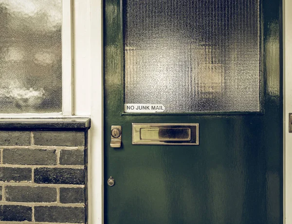 Vintage looking British door — Stock Photo, Image