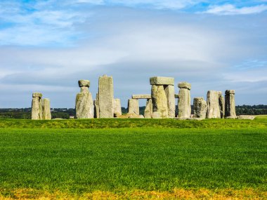 HDR Stonehenge anıt Wiltshire'deki/daki oteller