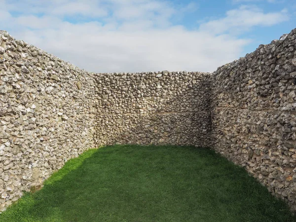Ruinas del antiguo castillo de Sarum en Salisbury — Foto de Stock