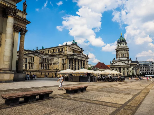 Piazza Gendarmenmarkt a Berlino (HDR ) — Foto Stock