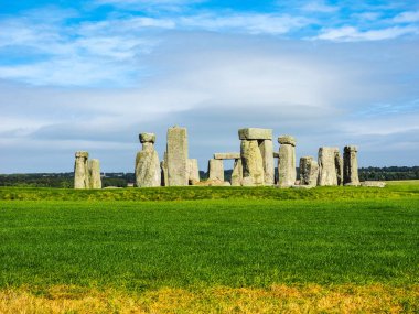 HDR Stonehenge anıt Wiltshire'deki/daki oteller
