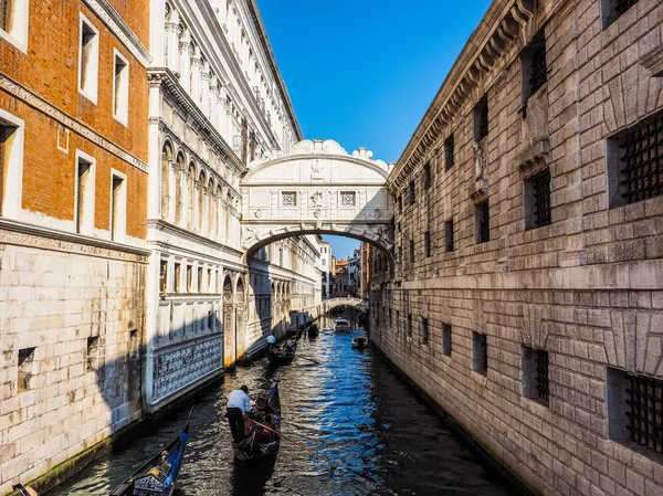 Ponte HDR dos Suspiros em Veneza — Fotografia de Stock