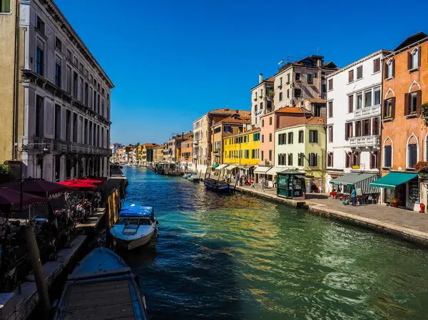 Canal HDR Grande em Veneza — Fotografia de Stock