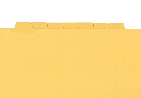 Yellow file folder — Stock Photo, Image