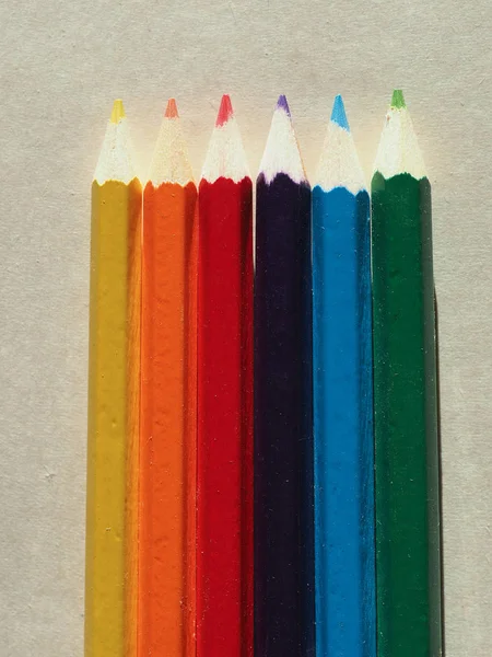 Crayon de plusieurs couleurs — Photo
