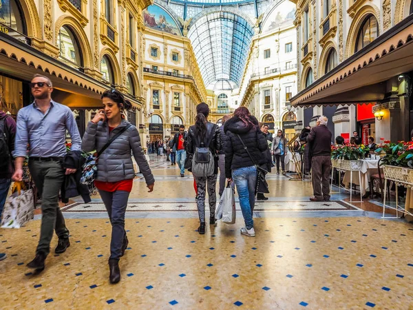 Galleria Vittorio Emanuele II Milan (Hdr) — Stok fotoğraf