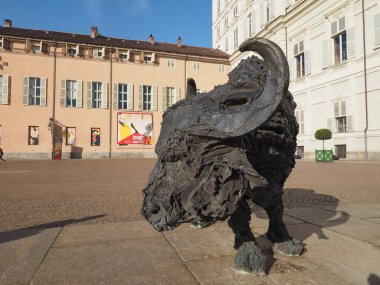 Rivalta sanatçının Bufale Mediterranee (Akdeniz manda) 