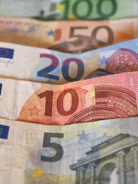 Euro (EUR) notes, European Union (EU) — Stock Photo, Image