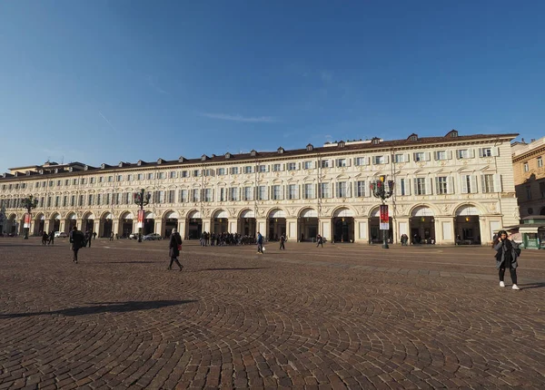 Piazza San Carlo in Turin — Stock Photo, Image