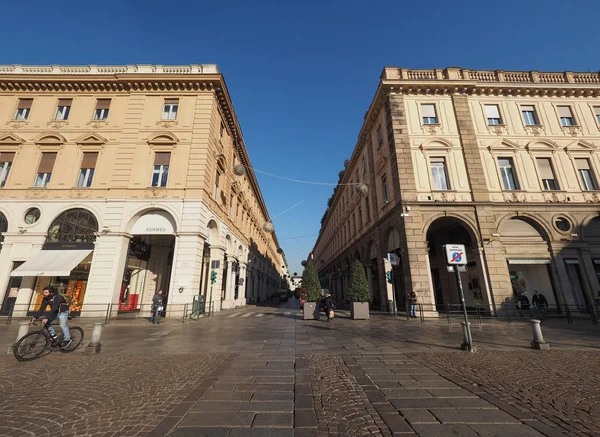 Piazza San Carlo in Turin — Stock Photo, Image