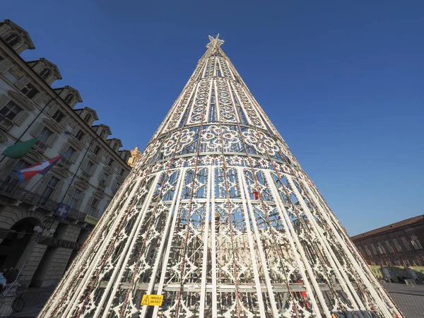 Albero di Natale a Torino — Foto Stock