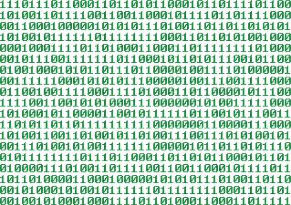 Бинарные числа, изолированные над белым — стоковое фото
