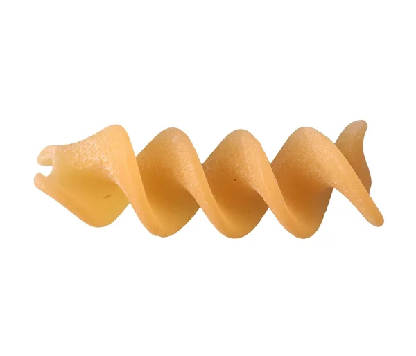 Fusilli Italian pasta isolated over white — Stock Photo, Image