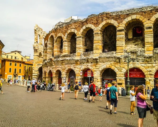 HDR Verona Arena roman amphitheatre — Stock Photo, Image