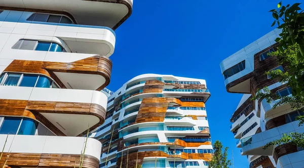 Obytný komplex CityLife Milano Zaha Hadid v Miláně (Hdr) — Stock fotografie