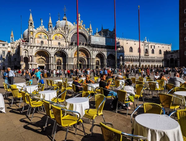 HDR St Mark Meydanı Venedik — Stok fotoğraf
