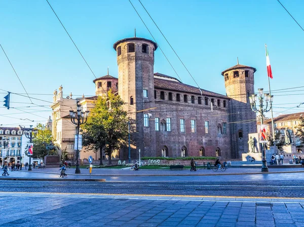 Турині Piazza Castello (Hdr) — стокове фото