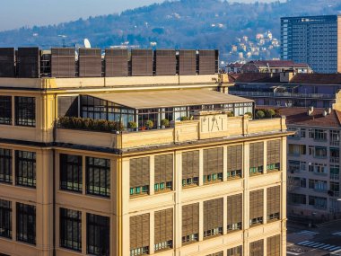 Fiat Lingotto headquarters in Turin (HDR) clipart