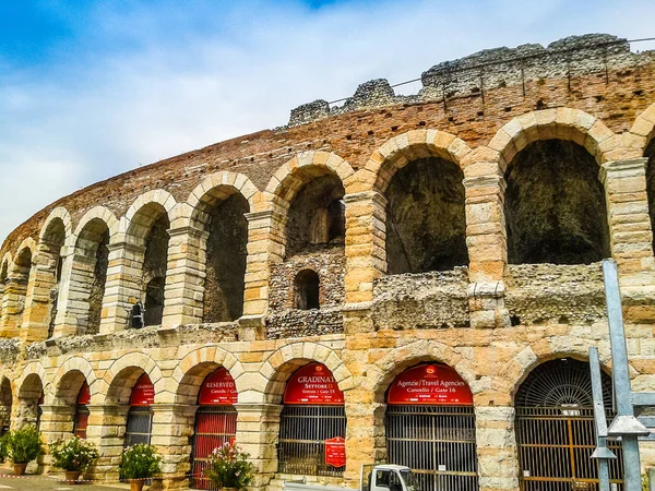 HDR Verona Arena anfiteatro romano — Fotografia de Stock