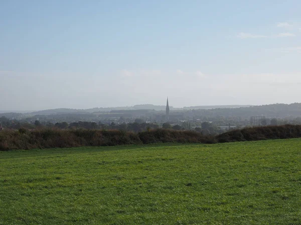 Vy av staden Salisbury — Stockfoto