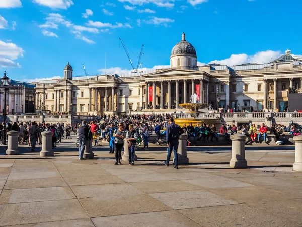 Trafalgar Square in London (HDR) — Stock Photo, Image