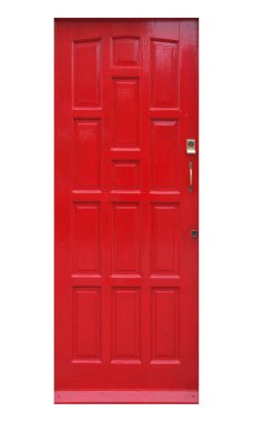 İngiliz kapı beyaz bitti izole