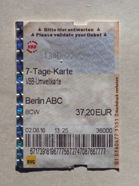 Berlin seasonal ticket in Berlin — Stock Photo, Image