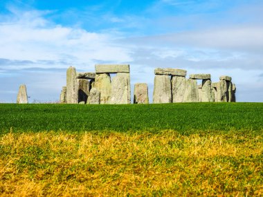 HDR Stonehenge anıt Wiltshire'deki/daki oteller