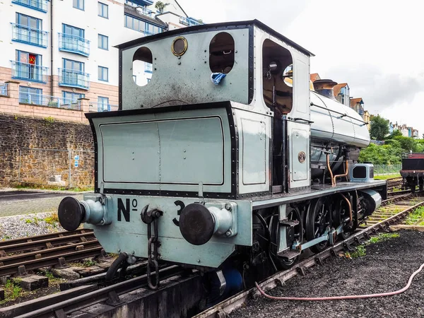 HDR Bristol Harbour old trains in Bristol — Stock Photo, Image